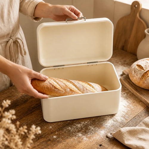 Boite à Pain Blanche en situation d'utilisation