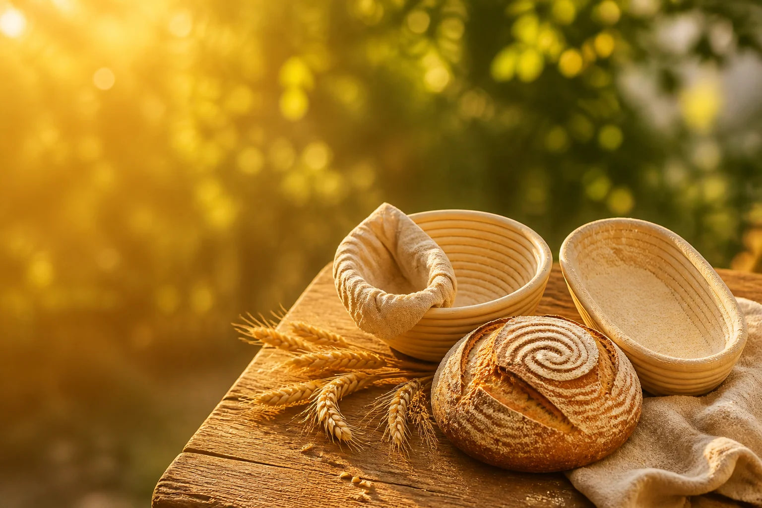 Ventes d'Été chez Huche à Pain - bannetons artisanaux en osier et rotin naturel pour pain au levain